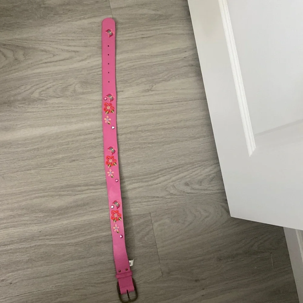 EUC Childrens Place Vintage Bedazzled Jewel Floral Butterfly Belt - Sz 4-7